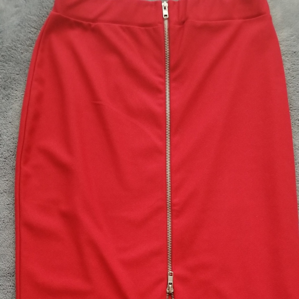 Red skirt